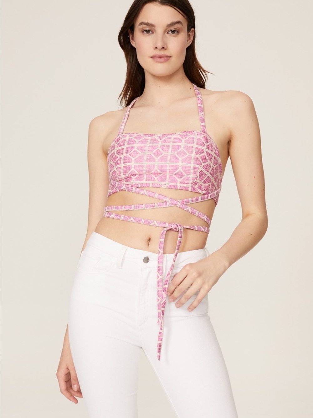Alexis Marcel Cropped Top Pink